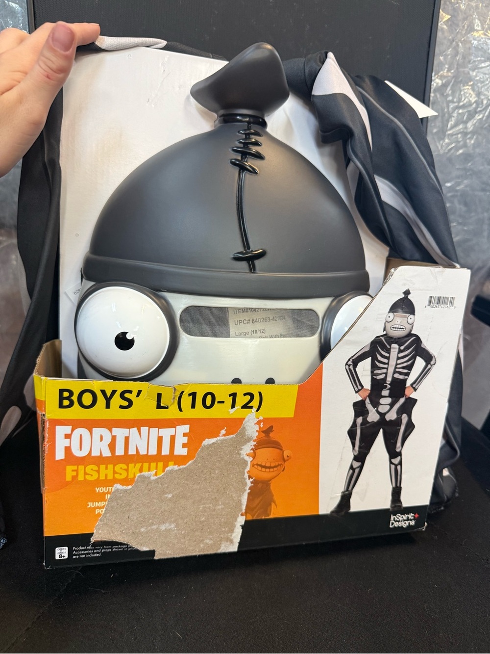 Fortnite Boys' Fishskull Costume Set - Black